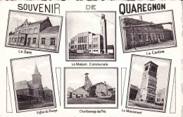 Souvenir De QUAREGNON - 6 Cartes Multivues Sur La Même Carte - Quaregnon