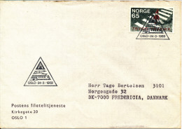 Norway FDC 24-3-1969 Traffic With Cachet Sent To Denmark Not Complete - FDC