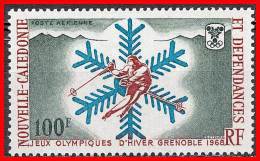 NEW CALEDONIA 1967 WINTER OLYMPICS / GRENOBLE SC#C56 MNH CV$18.00 SKIING - Hiver 1968: Grenoble