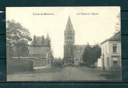 BEVERLOO: La Poste Et L'Eglise, Niet Gelopen Postkaart (GA15568) - Andere & Zonder Classificatie