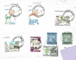 ENVELOPPE AVEC TIMBRES EUROPA ANDORRE ESPAGNOL - Other & Unclassified