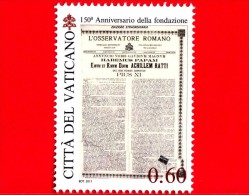 Nuovo  - VATICANO - 2011 - 150º Anniversario Dell´Osservatore Romano - 0,60 € • Habemus Papam - Pio XI - Unused Stamps