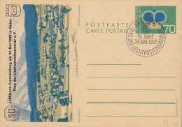 Liechtenstein Postal Stationery Ganzsache Entier Jubiläums-Veranstaltung VADUZ 1980 - Interi Postali