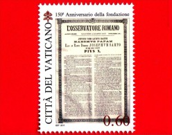 Nuovo  - VATICANO - 2011 - 150º Anniversario Dell´Osservatore Romano - 0,60 € • Habemus Papam - Pio X - Unused Stamps