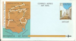 ESPAÑA - AEROGRAMAS 213 ** MNH - RUTA DE LOS PUEBLOS BLANCOS ANDALUCIA Año Completo 1988 - Nuevos
