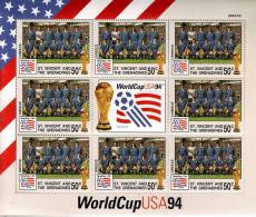 SAINT VINCENT  Feuillet N°  2117  * *  Cup 1994 Football  Soccer Fussball Grece - 1994 – USA