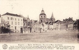 SOIGNIES - Eglise Saint Vincent, Vue De La Place Guillaume - Soignies