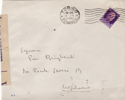 TORINO  6.6.1944  /   MILANO - Cover _ Lettera  -  R.S.I.  Imperiale Cent. 50 Isolato _ Verificato Per Censura - Marcofilía