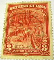 British Guiana 1934 Alluvial Gold Mining 3c - Used - Guyane Britannique (...-1966)