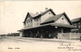 BRABANT  1 PC Perwez         La Gare  1905 - Perwez