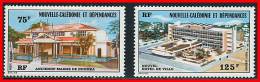 NEW CALEDONIA  1976 CITY HALL SC#C134-35 MNH CV$13.00 ARCHITECTURE - Neufs