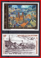 NEW CALEDONIA  1977 Local PAINTINGS SC#C142-43 MNH CV$7.00 - Unused Stamps