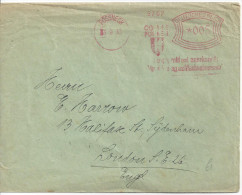 Germany (Possneck 3.9.30) Briefumschlag (O.G.Vogel) - Macchine Per Obliterare (EMA)