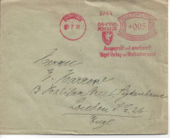 Germany (Possneck 9.7.31) Briefumschlag (O.G.Vogel) - Maschinenstempel (EMA)