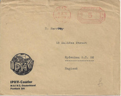 Germany (Mainz  4.8.36) Briefumschlag (IPHV-Courier) - Maschinenstempel (EMA)