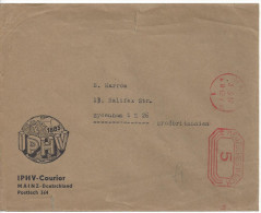 Germany (Mainz  3.3.37) Briefumschlag (IPHV-Courier) - Maschinenstempel (EMA)