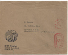 Germany (Mainz  3.3.37) Briefumschlag (IPHV-Courier) - Franking Machines (EMA)