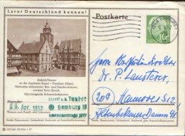 Germany/ Republic -stationery Illust. Postcard Circulated 1957 -Alsfeld/Hessen, An Der Autobahn Kassel Frankfurt - Postales Ilustrados - Usados