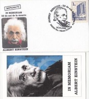 506- ALBERT EINSTEIN, SCIENTIST, SPECIAL LILIPUT COVER+ LILIPUT POSTCARD, 2005, ROMANIA - Albert Einstein