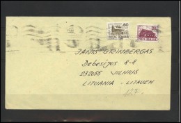 ROMANIA Postal History Brief Envelope RO 079 Architecture - Cartas & Documentos