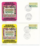 Allemagne - 14 FDC - Etiquettes De Distributeurs, Année 1981 - Machine Labels [ATM]