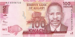 BILLETE DE MALAWI DE 100 KWACHA DEL AÑO 2012 (BANKNOTE) - Malawi