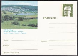 Germany 1974, Illustrated Postal Stationery "Bad Konig", Ref.bbzg - Illustrated Postcards - Mint