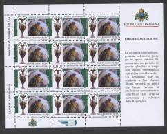 SAN MARINO FOGLIO 2009 12 FRANCOBOLLI € 0,60 CERAMISTI SAMMARINESI MNH** 24 - Unused Stamps