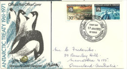 Expedition à La Base Casey 1972 (commemoration Du Traité Antarctique), Belle Lettre Adressée Au Queensland. - Antarctische Expedities