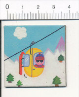 Magnet / Humour Ski Téléphérique Sports D'hiver / K-B-1 - Magnets