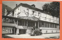 N14/526, Lavey Les Bains , Hôtel, Vieille Voiture, Animée, Circulée 1955 - Lavey