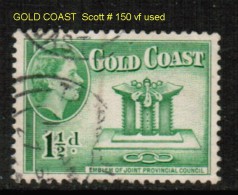 GOLD COAST    Scott  # 150 VF USED - Goldküste (...-1957)