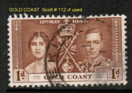 GOLD COAST    Scott  # 112 VF USED - Goldküste (...-1957)