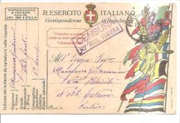 69157)cartolina R.esercito Italiano Posta Miitare Timbro18 Posta Militare  11-3-19 - Portofreiheit