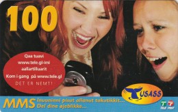 Greenland, PRE-GRL-10011, 100 Kr, 2 Girls, Whaletail, 2 Scans   Expiry 17-05-2009. - Grönland