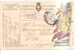 69165)cartolina Postale In Franghigia R.esercito Italiano    12- 7-19 - Zonder Portkosten
