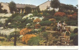 GWYNEDD - PWLLHELI - BUTLINS - CHALETS FROM THE ROCK GARDENS 1954 Gwy522 - Merionethshire