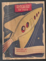 Protège Cahier Van Lynden "Couky" FAIT ROUTE VERS LA PLANETE MARS Avec Ses Pains D'épices Des Années 1960 Environ - Schutzumschläge