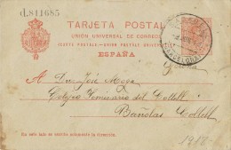 10271. Entero Postal SABADELL (Barcelona) 1918 - 1850-1931