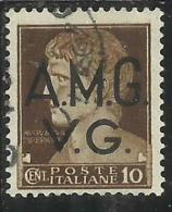 VENEZIA GIULIA 1945 - 1947 TRIESTE AMGVG AMG VG POSTA ORDINARIA CENT. 10 (I) USATO USED OBLITERE' - Gebraucht