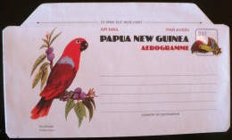 PAPOUASIE NOUVELLE GUINEE, Oiseaux, Oiseau, Bird, Pajaro, Aerogramme Illustré.  NEUF (Kalangar) - Parrots