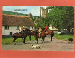 Le Dartmoor  Région Montagneuse Centre Du Devon, Au Nord De Plymouth, .CHASSE Cavaliers ,Chiens - Plymouth