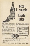 # ACQUA MINERALE FIUGGI 1950s Advert Pubblicità Publicitè Reklame Food Drink Mineral Water Eau Agua Wasser - Manifesti