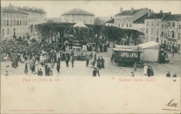 57 CHATEAU SALINS / Place De L'Hôtel De Ville / CARTE RARE - Chateau Salins