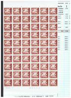 R 43  - Xx -  Timbres  ROULEAUX  De  4.50 BF  -   26-9-72  -  Feuille  De  60  T  - Cote  :  65 €  -  Prix  :  19.9 - Rollen