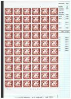 R 43  - Xx -  Timbres  ROULEAUX  De  4.50 BF  -   26-9-72  -  Feuille  De  60  T  - Cote  :  65 €  -  Prix  :  19.9 - Coil Stamps