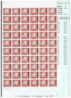 R 43  - Xx -  Timbres  ROULEAUX  De  4.50 BF  -   26-9-72  -  Feuille  De  60  T  - Cote  : 40 €  -  Prix  :  13.99 - Coil Stamps