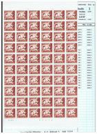 R 43  - Xx -  Timbres  ROULEAUX  De  4.50 BF  -   26-9-72  -  Feuille  De  60  T  - Cote  : 40 €  -  Prix  :  13.99 - Coil Stamps