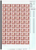 R 43  - Xx -  Timbres  ROULEAUX  De  4.50 BF  -   26-9-72  -  Feuille  De  60  T  - Cote  : 40 €  -  Prix  :  13.99 - Coil Stamps