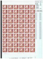 R 43  - Xx -  Timbres  ROULEAUX  De  4.50 BF  -   26-9-72  -  Feuille  De  60  T  - Cote  : 40 €  -  Prix  :  13.99 - Coil Stamps